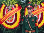 Hình ảnh lễ viếng Đại tướng Võ Nguyên Giáp tại nhà tang lễ